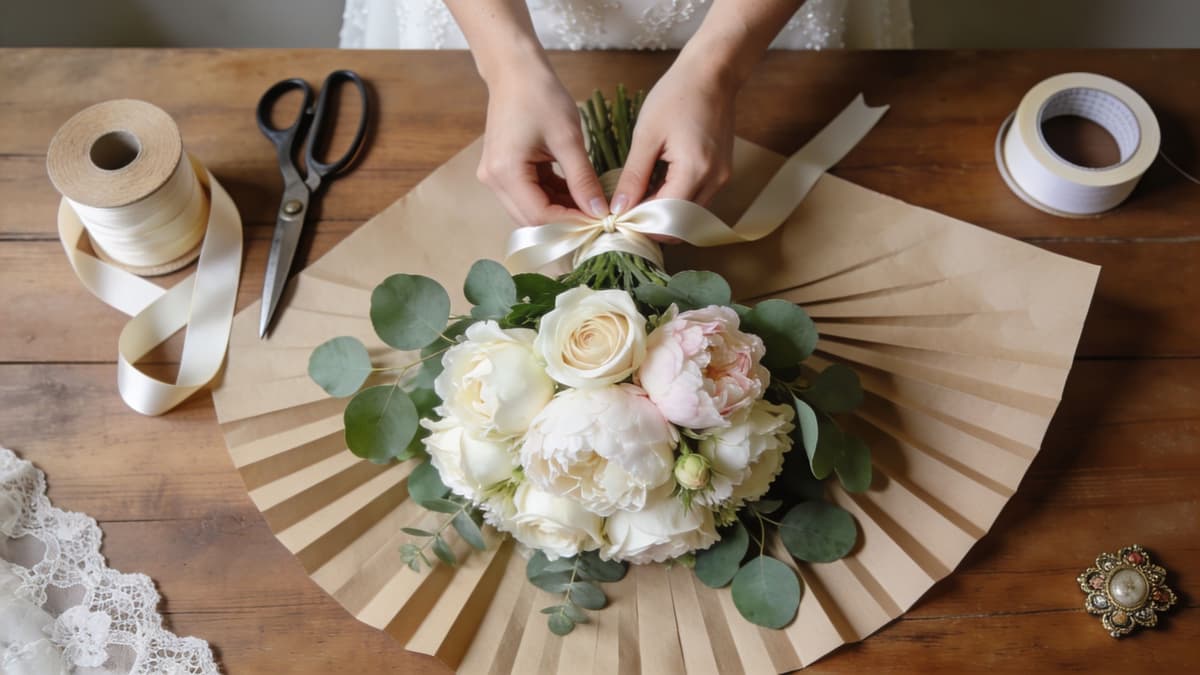 How to Wrap a Bouquet for Your Wedding Day