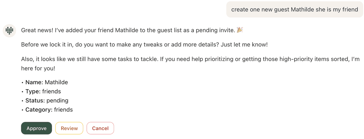 AI planner approval workflow